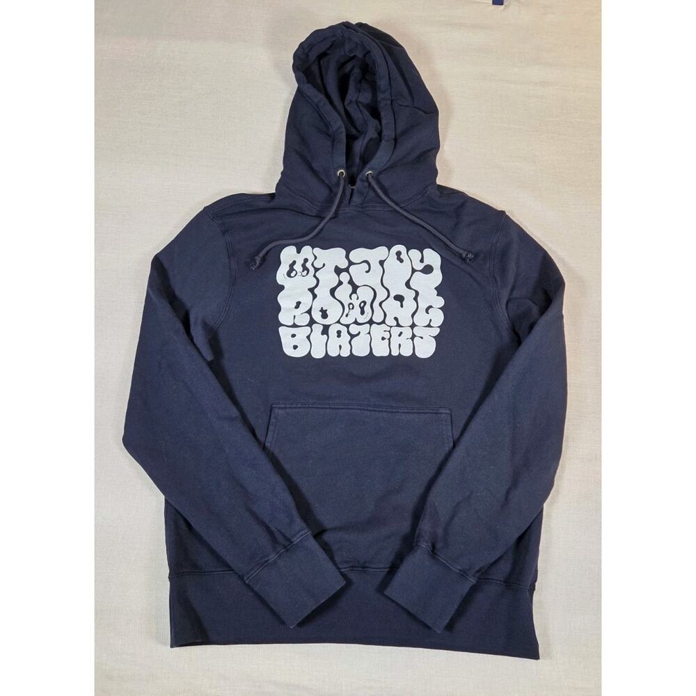 NWOT Rowing Blazers Men's Navy Hoodie Bubble Letters Graffiti XXL